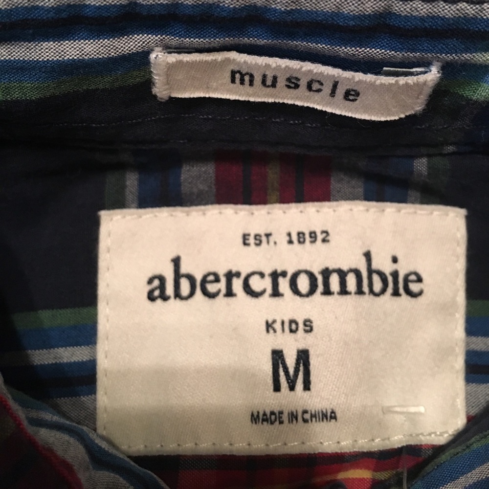 NWT: abercrombie kids LS Button Down Preppy Shirt - Picture 6 of 6